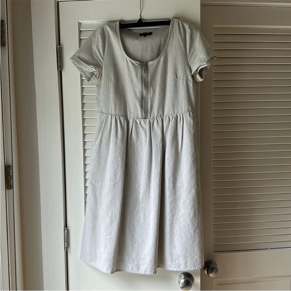 Striped Roolee Zip Front Dress